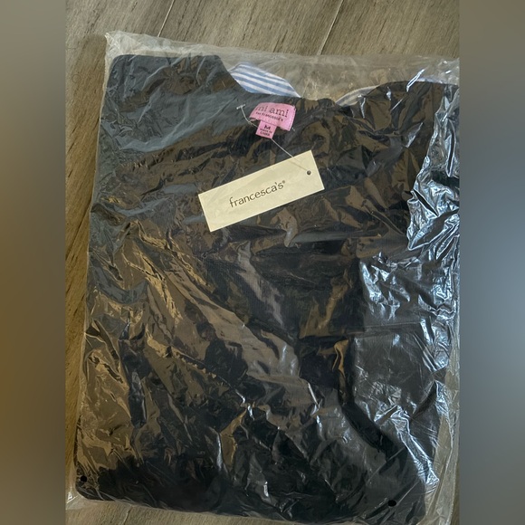 Nina Twofer Striped Half Sleeve Blouse - Picture 5 of 5